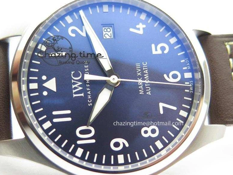 MIROTIME 0310 Mark XVIII Le Petit Prince IW327004 SS Mk Maker Best Edition Blue Dial On Brown Leather Strap A TimelessDesign 7296